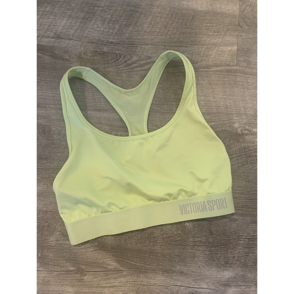Victoria's Secret Sport Yellow Logo SMALL Sport Bra VS - Picture 3 of 9